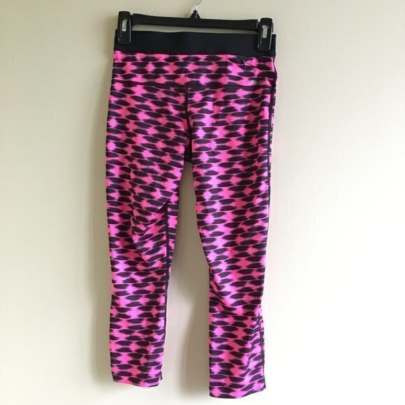Nike 3/4 Printed‎ Relay Crop Running Pants DRI-FIT  Size XS 645610-667 - Picture 8 of 11